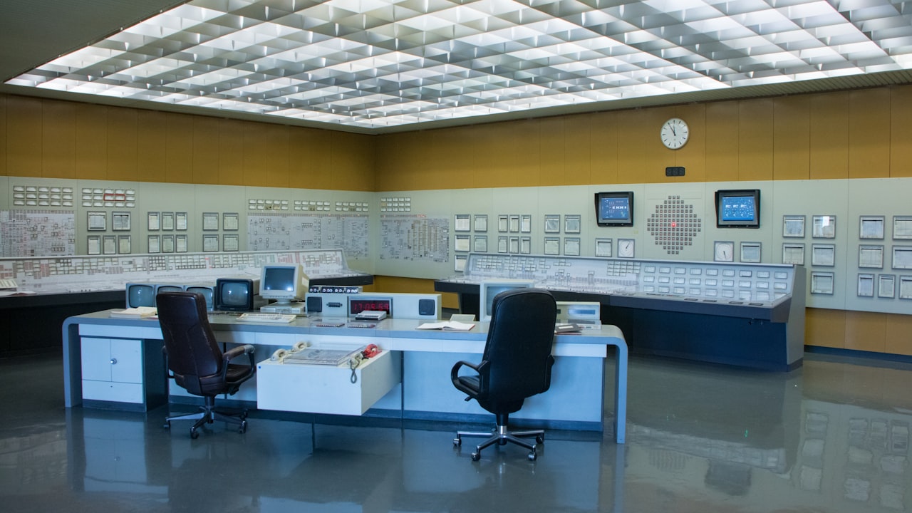 Operations control room with subsurface monitoring screens