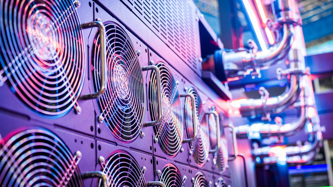 Rows of energy storage and compute infrastructure